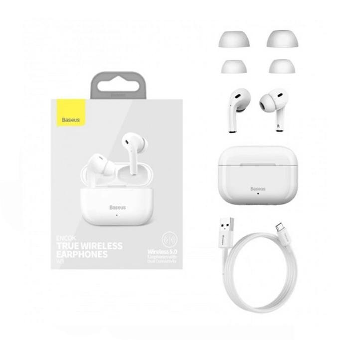 Baseus Encok W3 TWS Headset Bluetooth Noise Reduction Low Latency