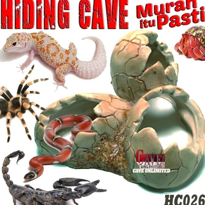 FOSIL TELUR Dinosaurus HC026 Egg hiding cave telur hiasan reptile ikan