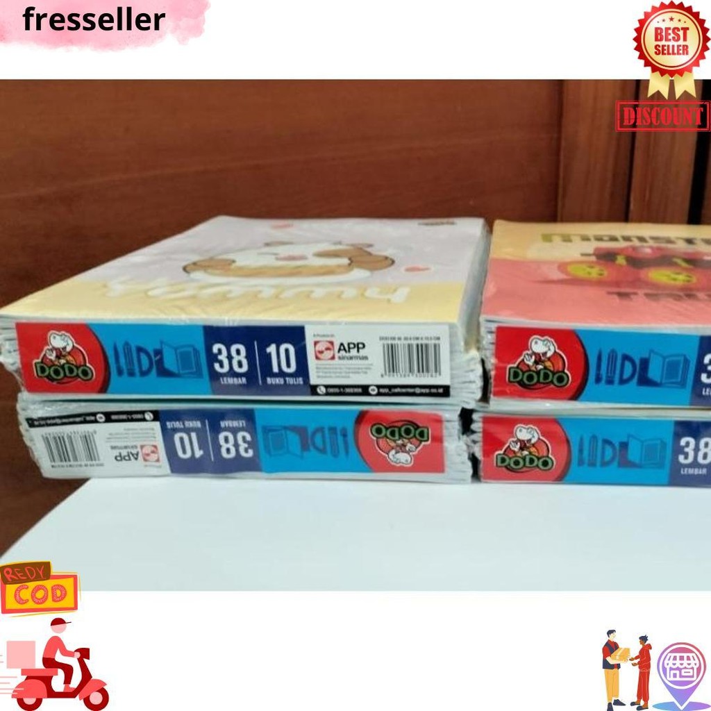 

[ Pak ] Buku Tulis Dodo By Sidu Isi 38 Lembar / Buku Tulis Murah Grosir (Isi 10 Buku) D Cod