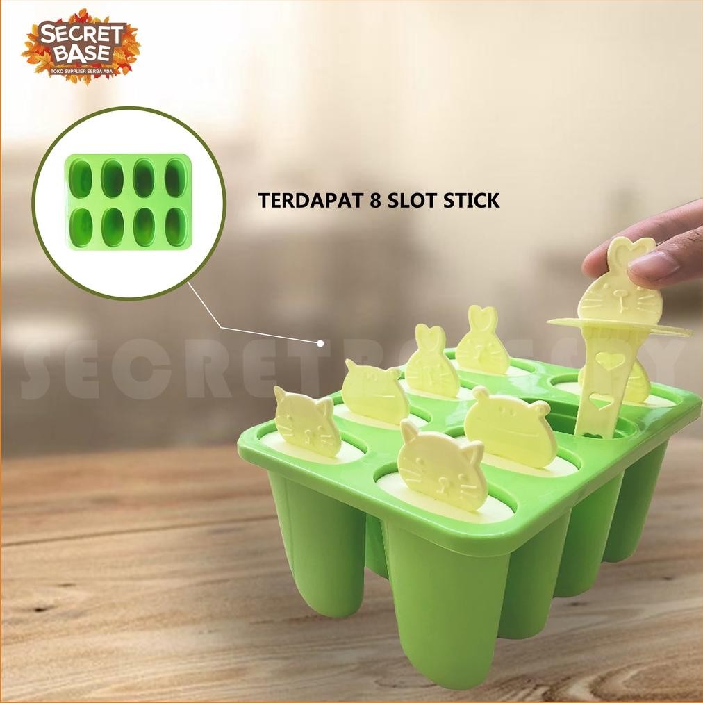 Cetakan Stik Es Krim - Isi 8 / Cetakan Es Krim / Cetakan Es Loli Stock