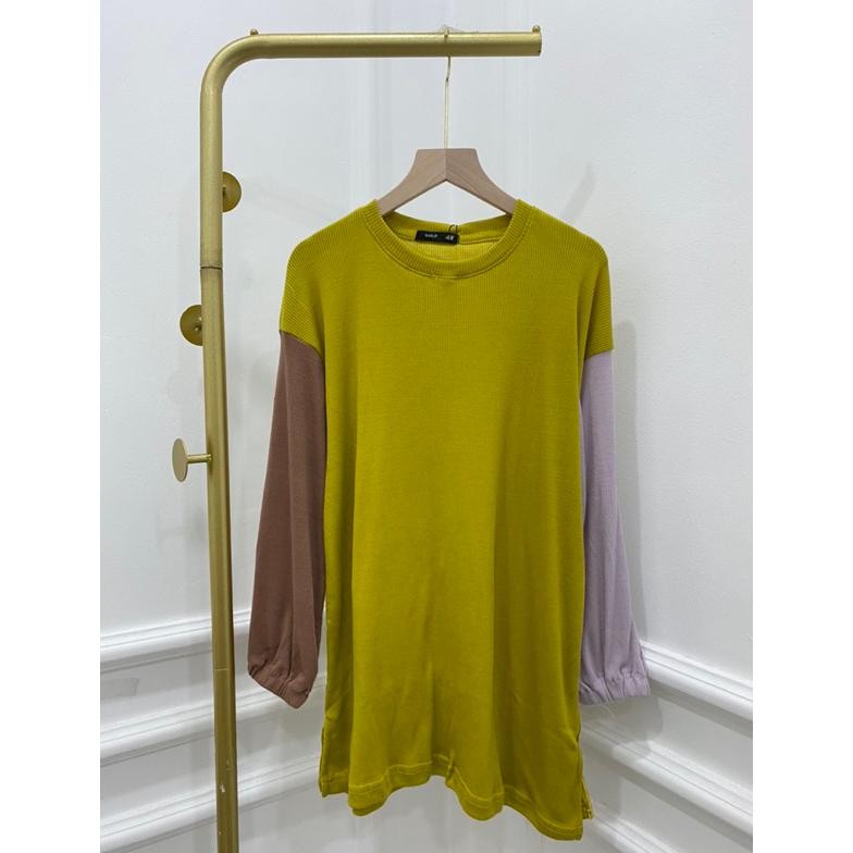 Berkualitas Kaos Knit Kombinasi Rib Kaos Rajut Jumbo Bigsize Ld110 Ld120 Casual Murah Supplier Grosi