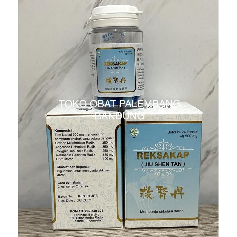 REKSAKAP 24 KAPSUL JIU SHEN TAN JIU SHEN DAN GINJAL NEFRITIS KREATIN murah