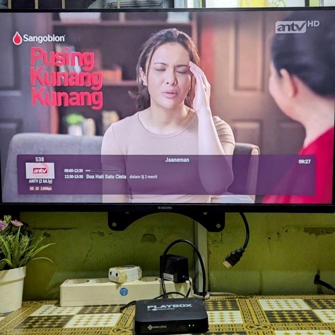 STB ANDROID BOX PLAYBOX MNC PLAY VISION+ UNLOCK FULLSET SIAP PAKAI