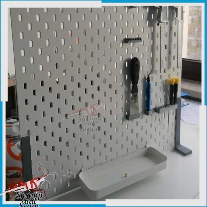 

lKEA SKADlS Standing Foot Pegboard Meja Standing Tanpa Bor Dinding