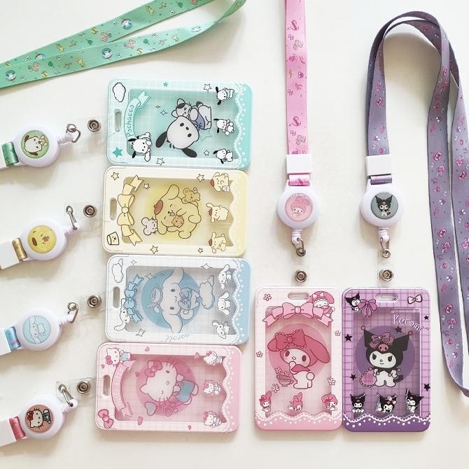 

READY ID Card Holder Name Tag Lanyard / Kalung Kartu Cute Sanrio Mascot 5 NEW