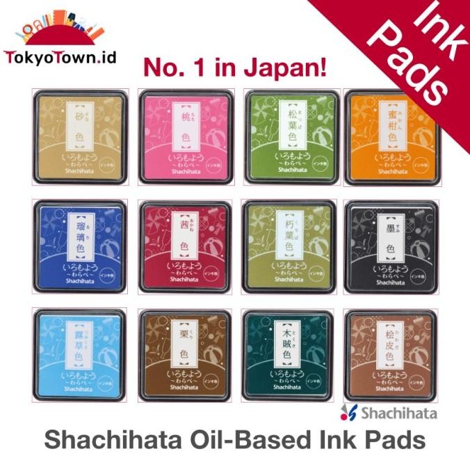 

Color Ink Pads for Stamps Shachihata Japanese Oil-Based Many Colors