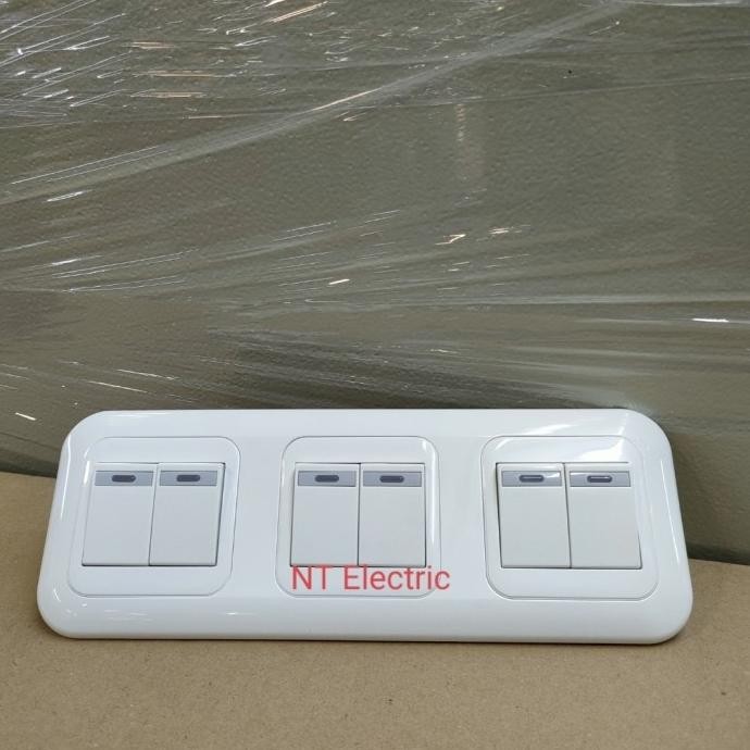 Diskon Panasonic Saklar 6 Gang Iluminasi Hotel Lampu Wej 5571 5532 5572