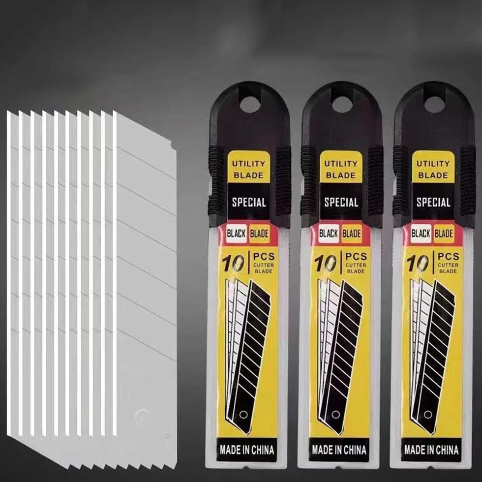 

50Pcs 25Mm Knife Blade For Utility Knife Replacement Blade Home School Art Handicraft Paper Box Decal Cutting Tool Industrial