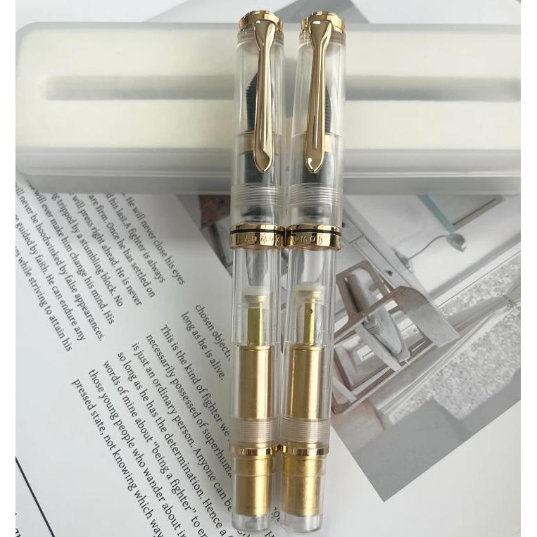 

Admok M800 Transparent Acrylic Piston Fountain Pen Bock/Schmidt No.6 Nib Smooth Inking Writing Pen Office School Supplies Gift