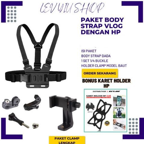 Body Strap Hp Holder Chest Smartphone Camera Dada Mounting Handphone