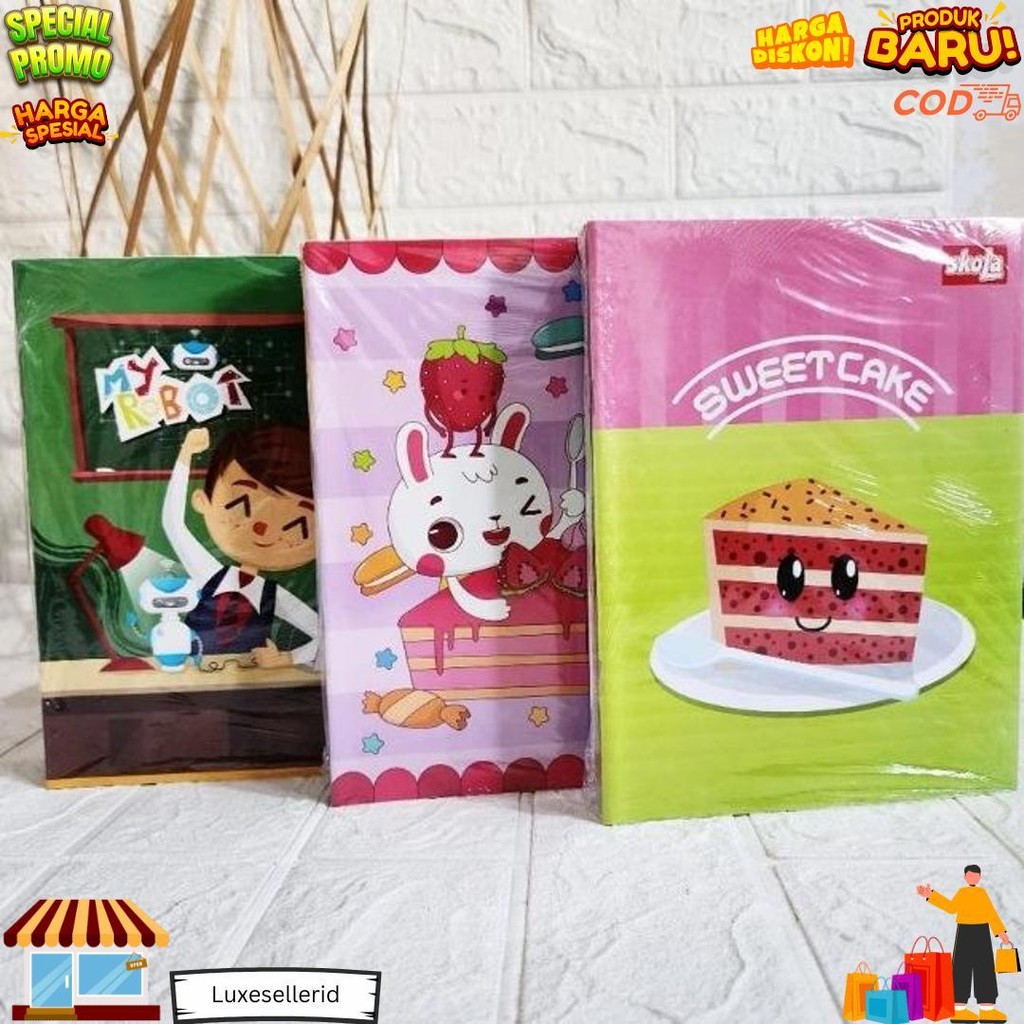 

(10Pc) Buku Tulis 38 Lembar Skola By Sidu / Buku Tulis Anak Sekolah D Cod