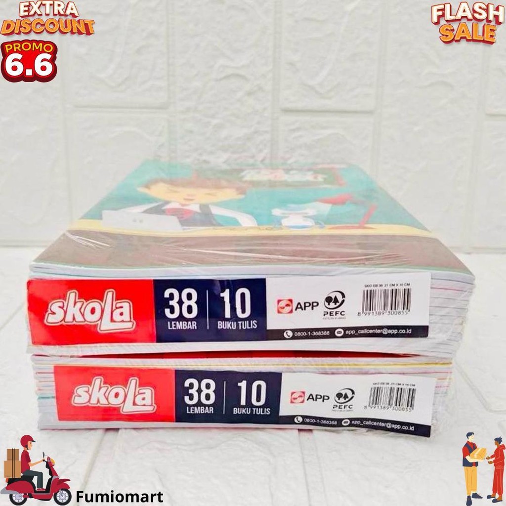 

(1 Pack) Buku Tulis Skola 38 Sinar Dunia / Skola 10X38 Lembar D Sale