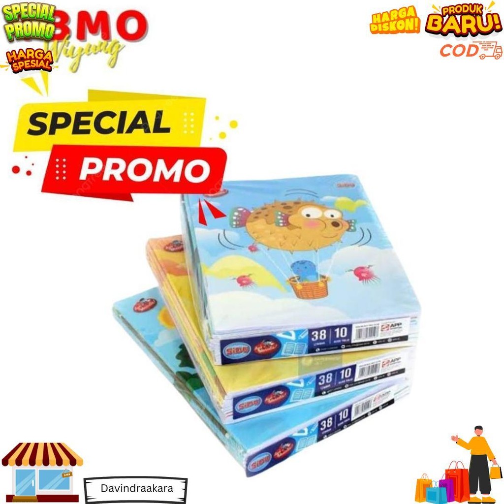 

Promo Buku Tulis Sinar Dunia Eb 38 Lembar Isi 10/Pack D Sale