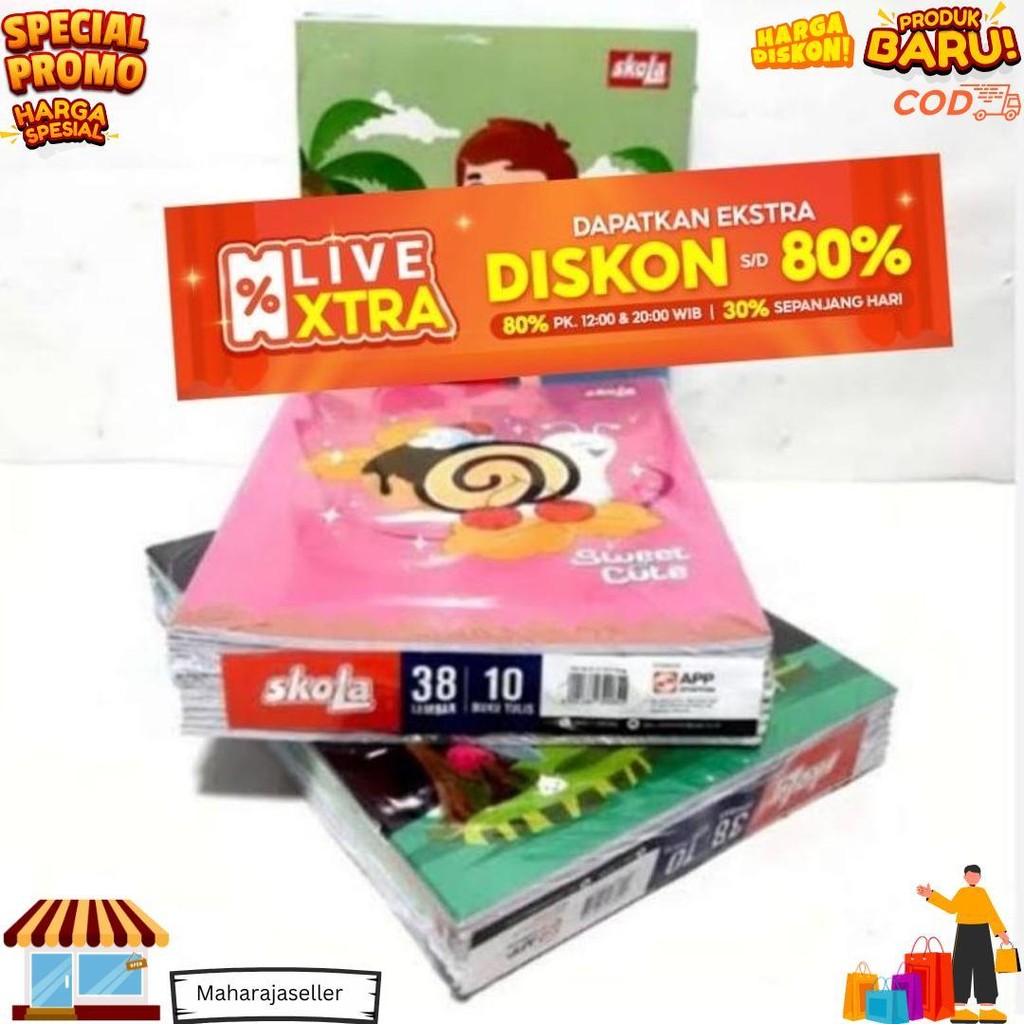 

Buku Tulis Skola By Sidu 38 Lembar 1 Pak Isi 10Pcs D Sale