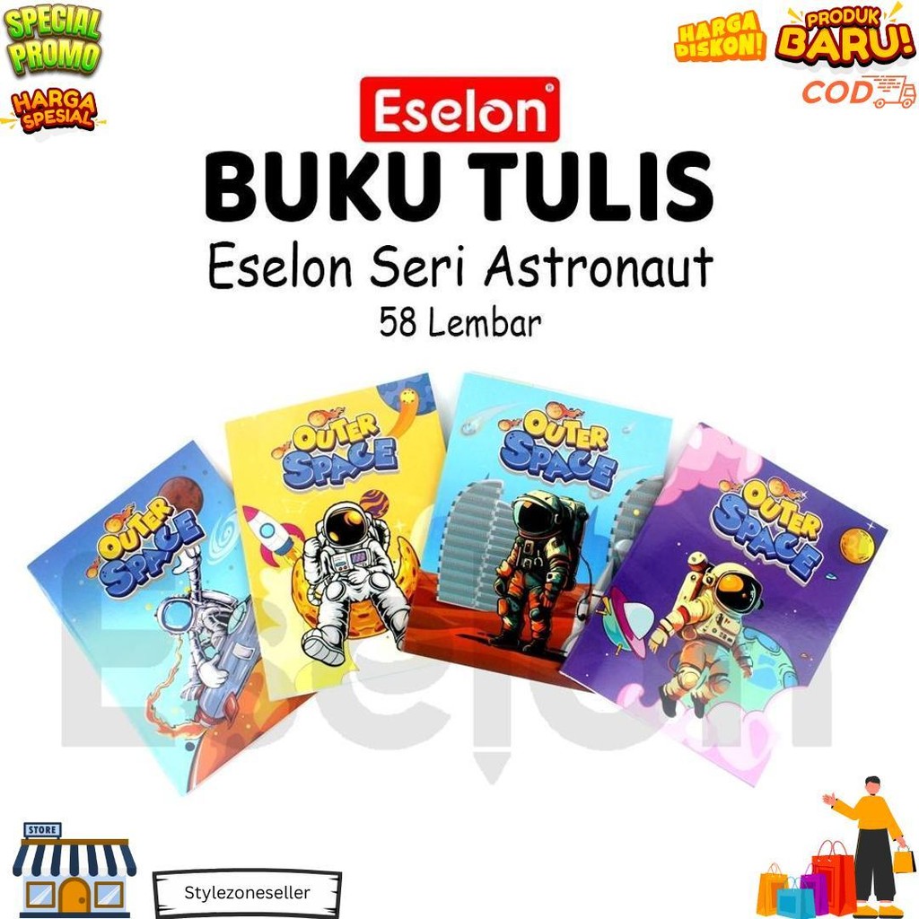 

10Pcs Buku Tulis Garis Eselon 58Lembar /1Pak Buku Tulis Eselon 58Lbr D Promo Puncak