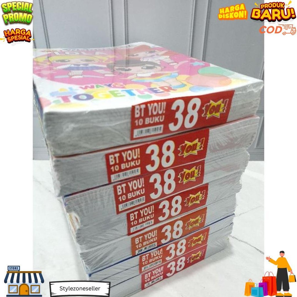 

(((Baca Keterangan Barang!!!))) (10Pc) Buku Tulis Murah Gambar 38 Lembar D Gratis Ongkir