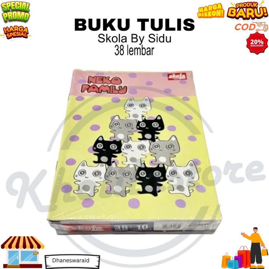 

Buku Tulis Skola By Sidu 38 Lembar Isi 10 Pcs D Cod