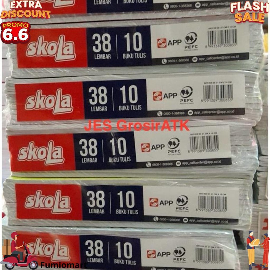 

Buku Tulis Skola 38 Lembar (1 Pak Isi 10 Buku) D Terlaris