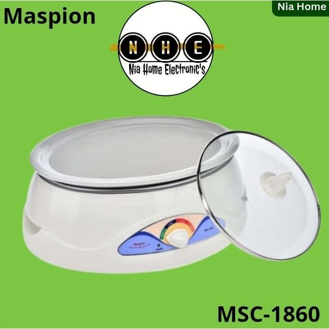 Slow Cooker Maspion 6 Liter - MSC1860 MSC-1860 MSC 1860 Stok Terbatas