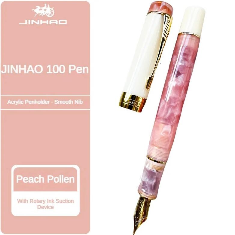 

Jinhao 100 Acrylic Fountain Pen Beautiful Green Gift Pen Ef/F/M With Converter Writing Office School Supplies Stationery