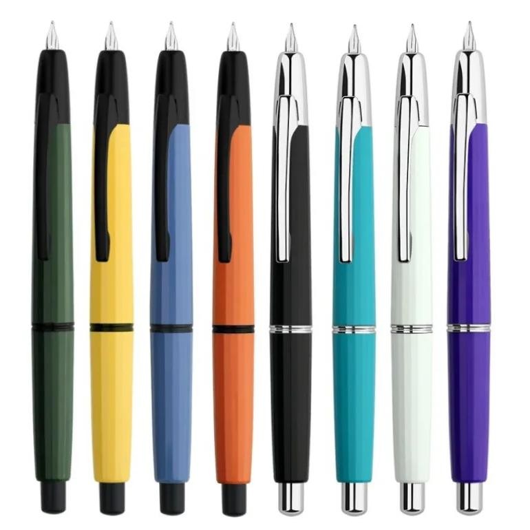 

Majohn A2 Press Fountain Pen Retractable Resin Ef Nib With Clip&Converter Ink Pen Office School Writing Gift Pen Lighter Than A1
