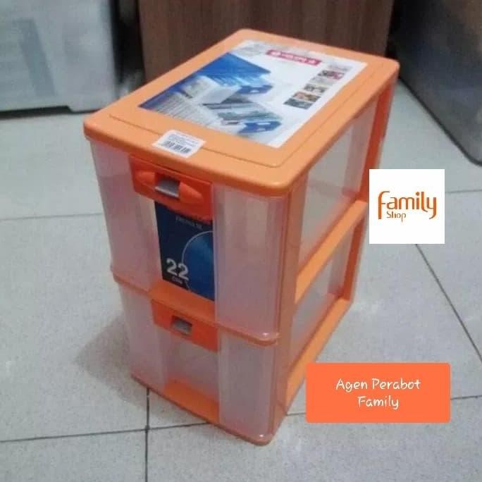 Container DVD CD / Box Laci Rak Susun 2 Lion Star