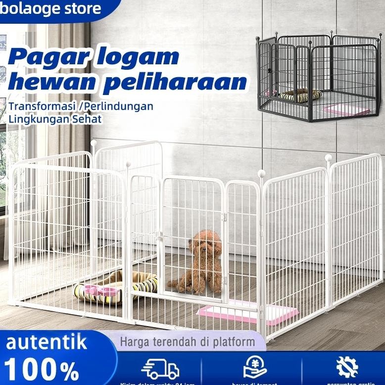 Kandang Anjing Besar Diy/Kandang Hewan Pagar Besi Large Size Pet Cage Anjing Kucing Kandang Pagar Po