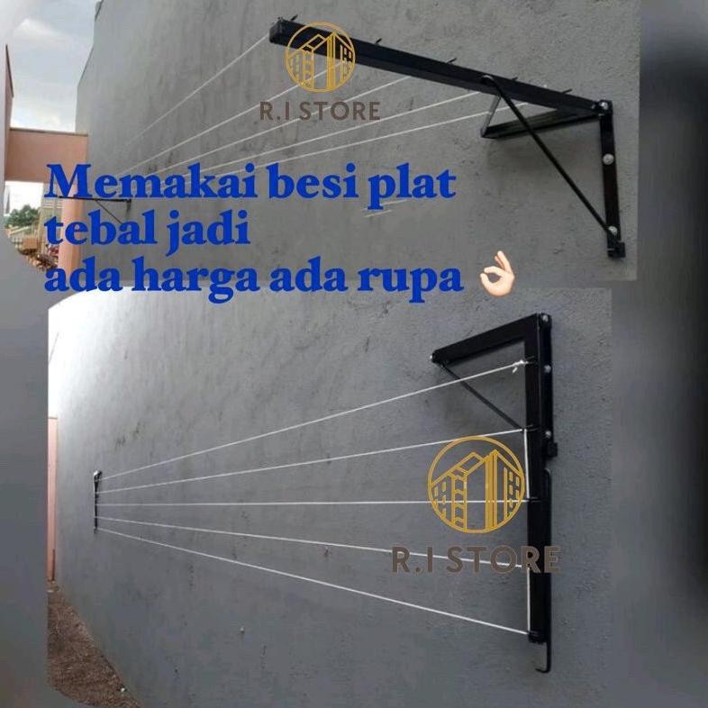 JEMURAN LIPAT BESI TEBAL/ JEMURAN DINDING