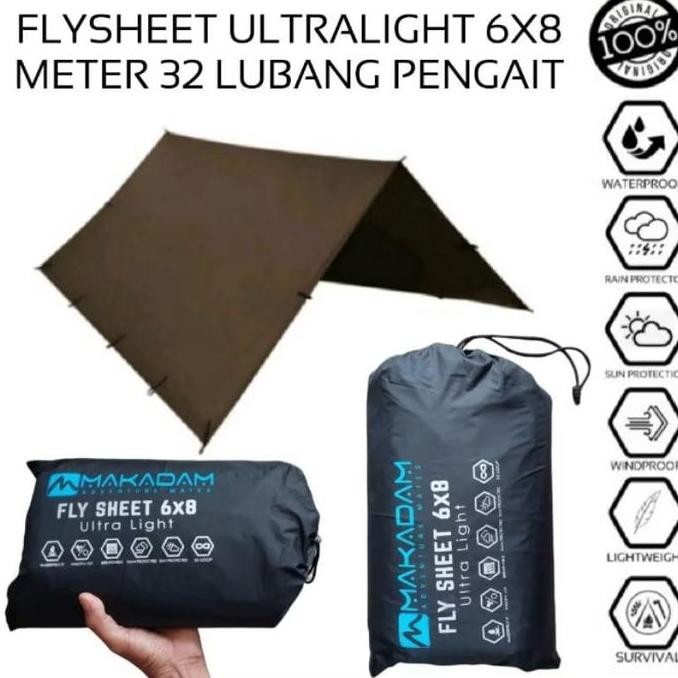 Flysheet Tenda Camping Makadam Ultralight 6x8 Meter