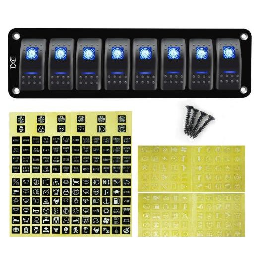 Terjangkau Rocker Switch Panel 8 Gang Saklar Model Arb Panel Saklar