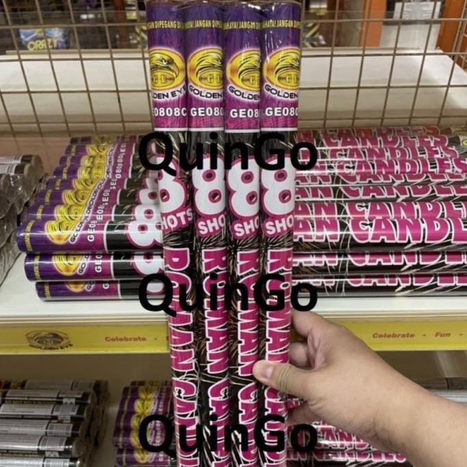 SIAP KIRIM KEMBANG API ROMAN CANDLE 0.8 INCH 8 SHOTS WITH REPORT GE0808A-F ISI 4PCS BATANG PETASAN L
