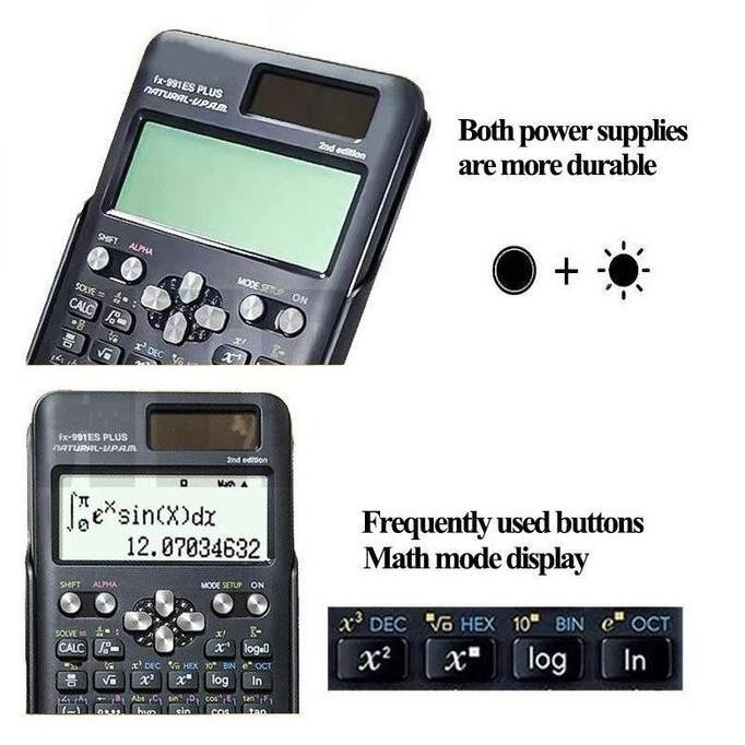 

Komputer Ilmiah Baru FX-991ES PLUS/FX-82ms Kalkulator Ilmiah Tujuan Kalkulator Sekolah Untuk Siswa Sekolah Menengah Dan Atas LDS