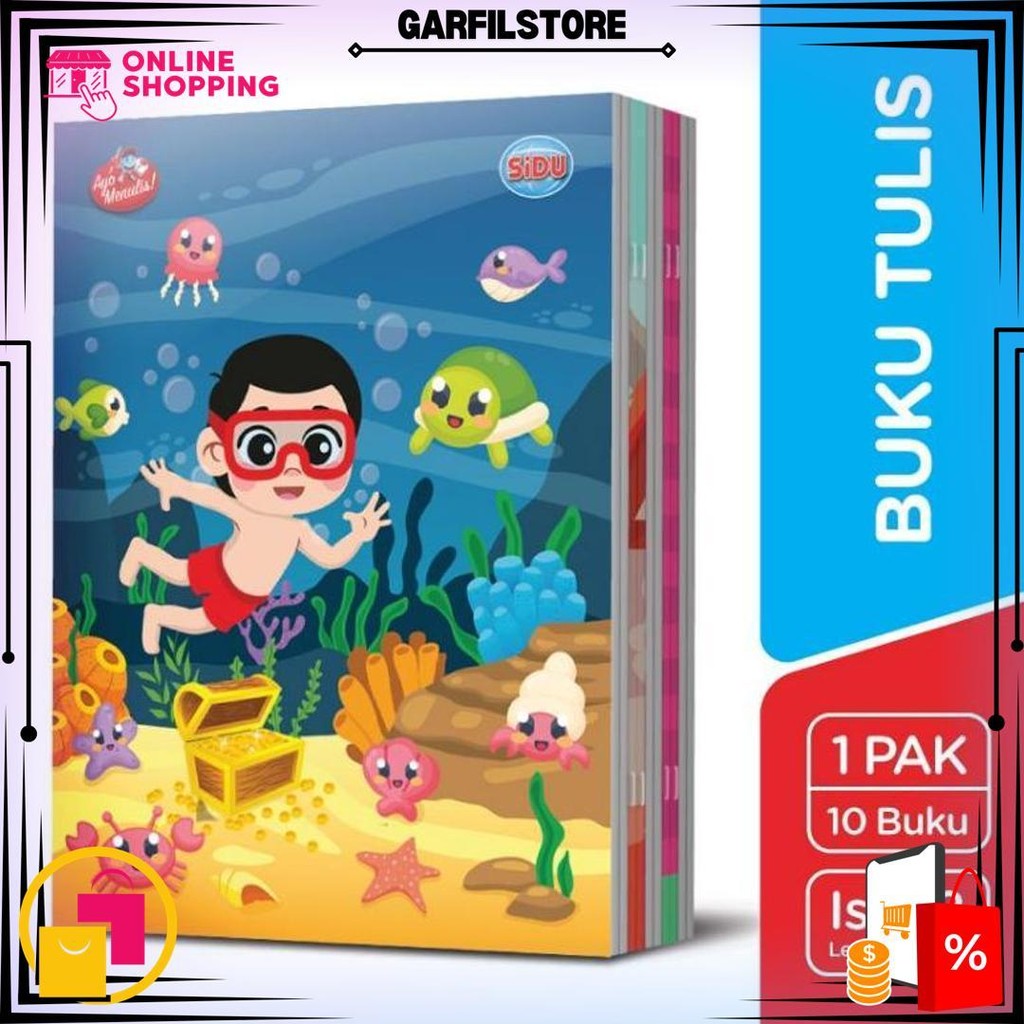 

Buku Tulis Sinar Dunia 38 Lembar ( 1Pak/10Buku ) D Terlaris