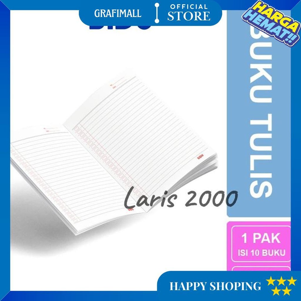 

Buku Tulis Sidu Sinar Dunia 38 (Per Pak) D Best Seller