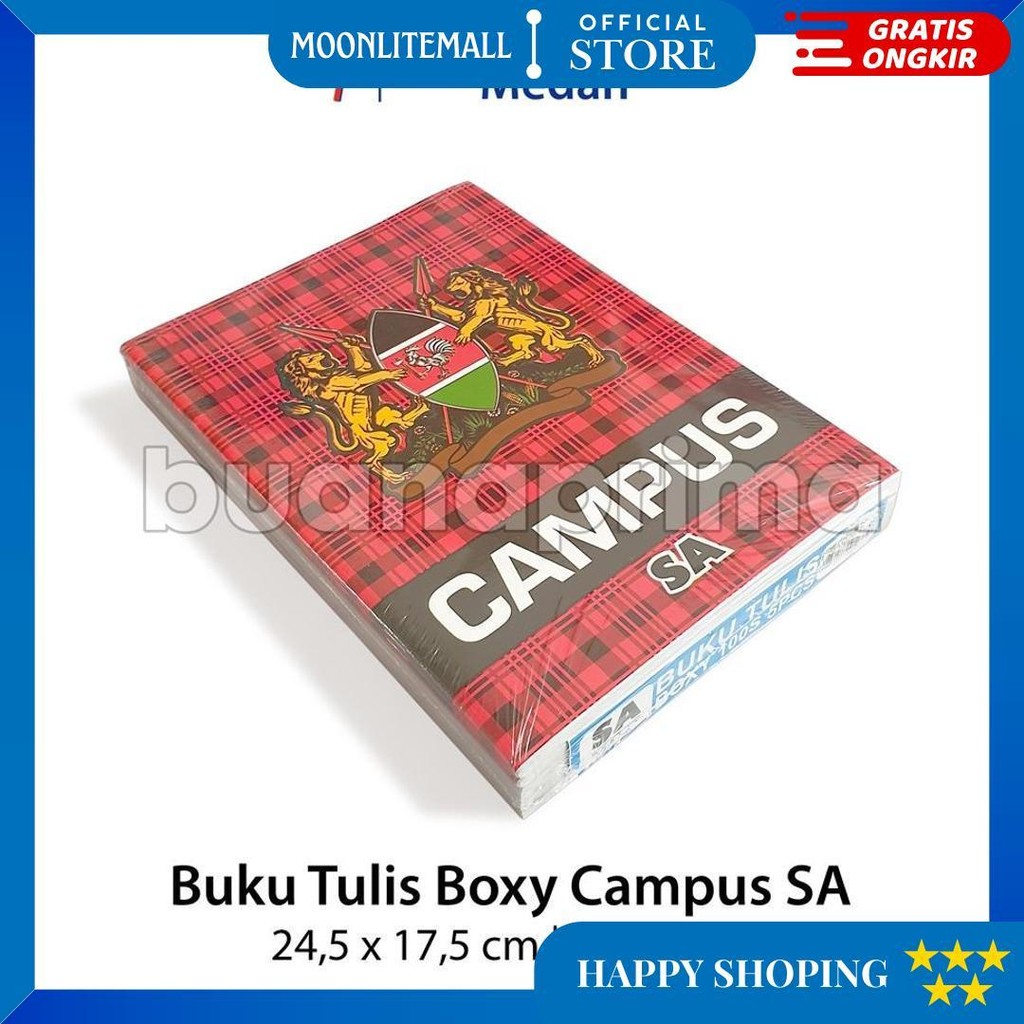 

Buku Tulis Panjang Sa 100 Lembar Boxy Campus Isi 5 Buku Boxy Notebook Sekolah D Gratis Ongkir