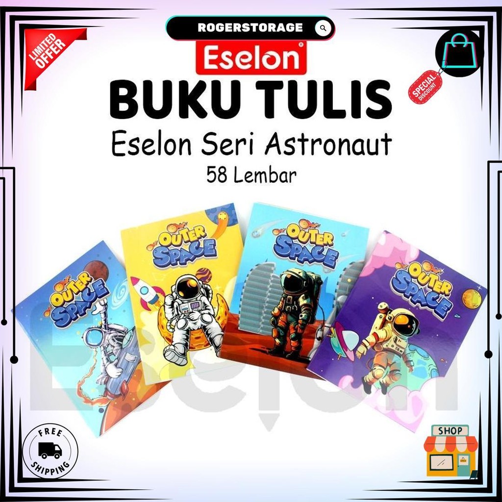 

10Pcs Buku Tulis Garis Eselon 58Lembar /1Pak Buku Tulis Eselon 58Lbr D Sale