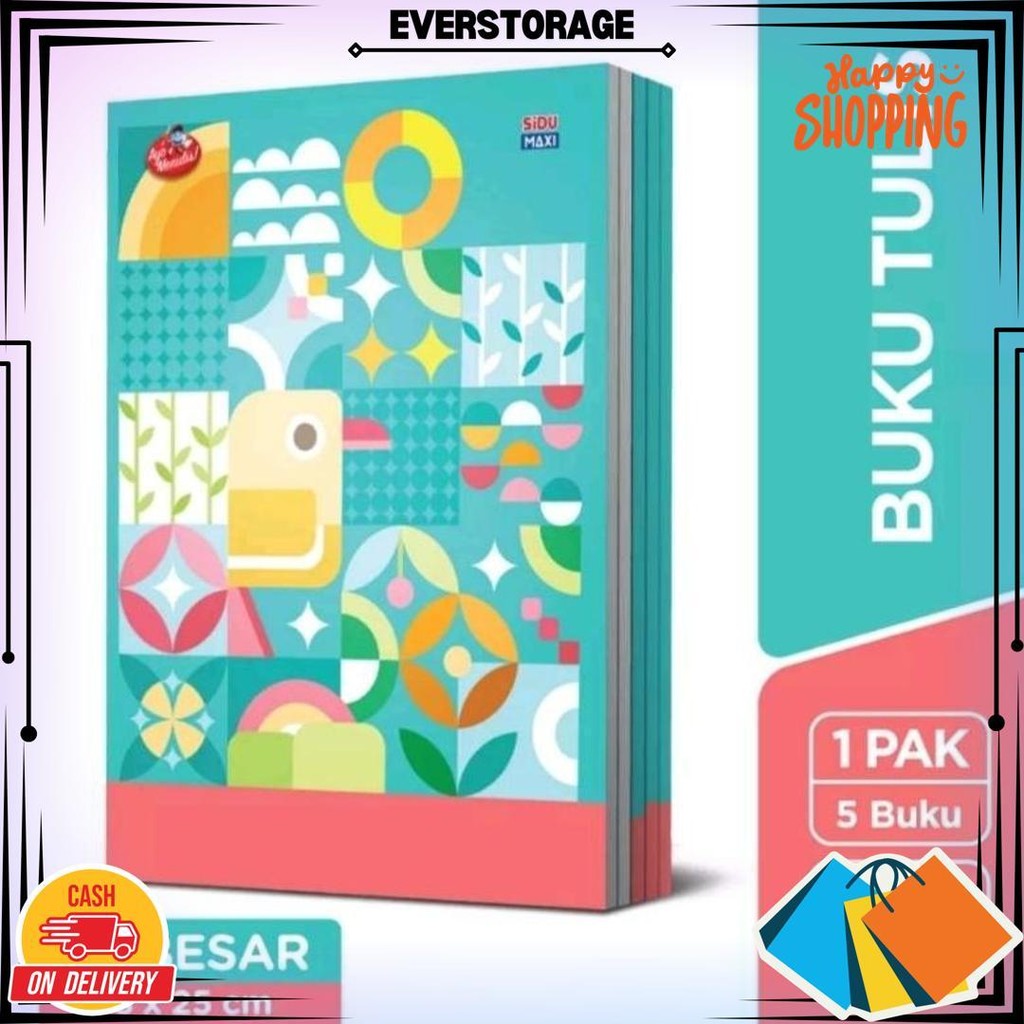

Buku Tulis Boxy Sidu Maxi ( 1 Pack / 5 Buku) D Gratis Ongkir