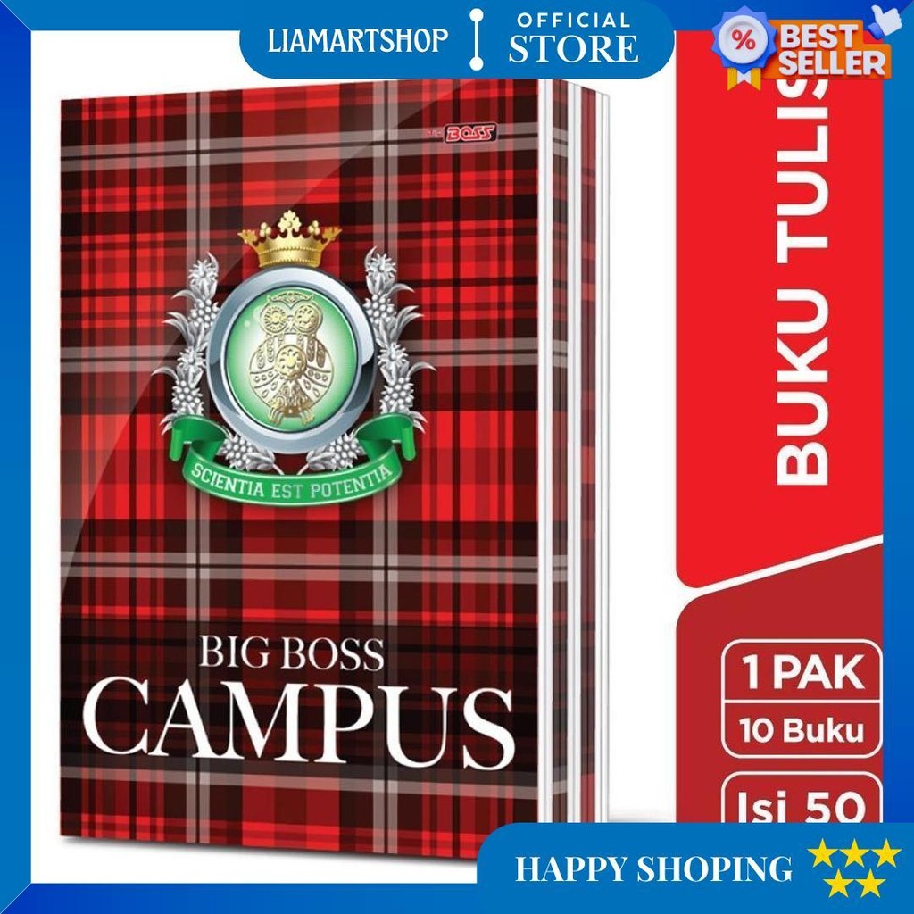 

Buku Tulis Boxy Big Boss 50 Lembar Random Cover - Jual (1 Pack = 10 Pcs) D Terlaris