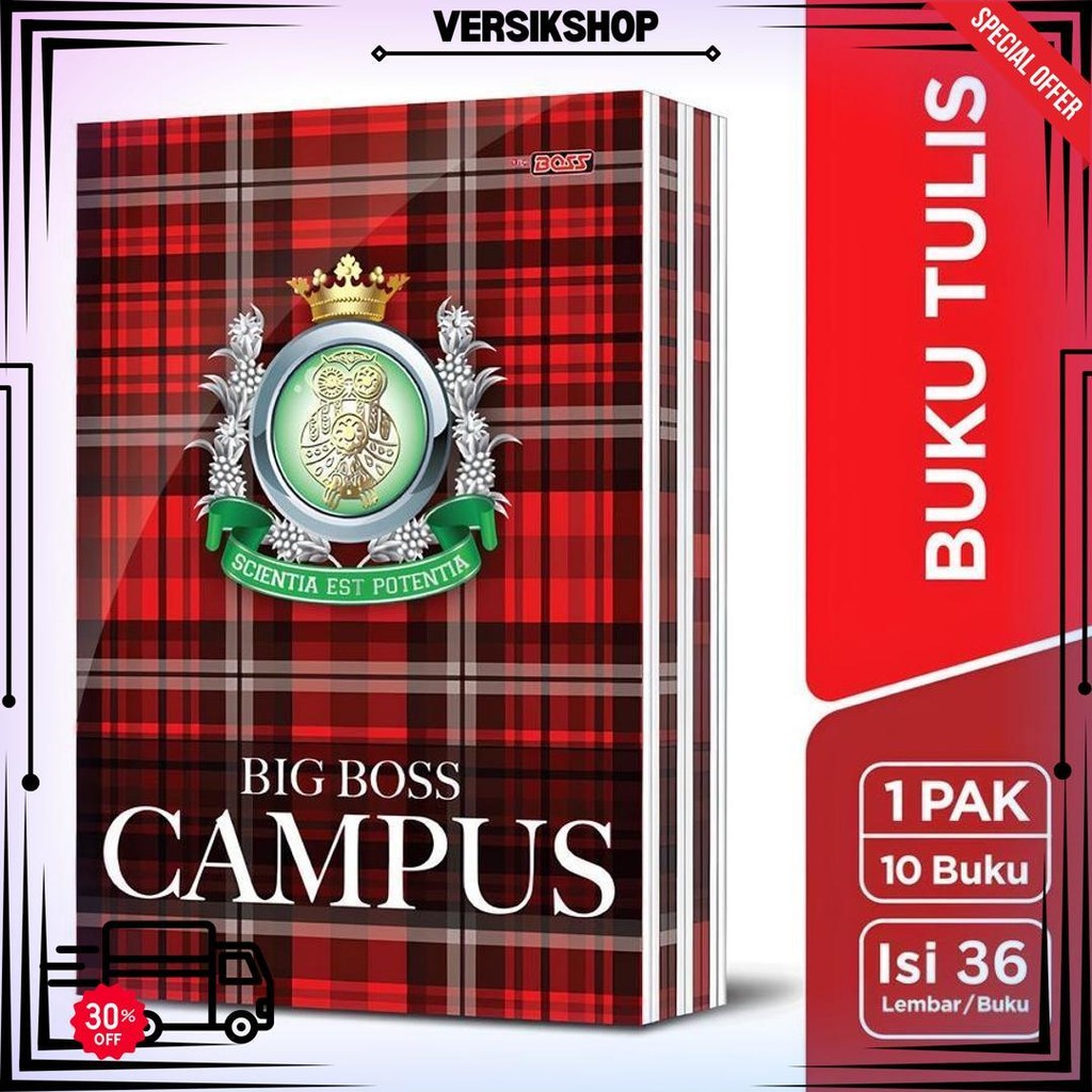 

Big Boss Buku Tulis Eb 36 Campus Ukuran 250X180Mm 1Pack (10Pcs) D Termurah