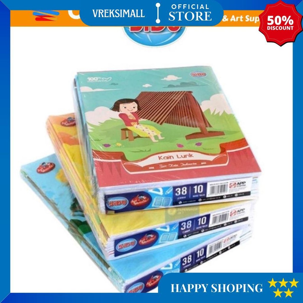 

Sinar Dunia Buku Tulis Isi 38 Lembar (1 Pack Isi 10 Pcs) D Terlaris