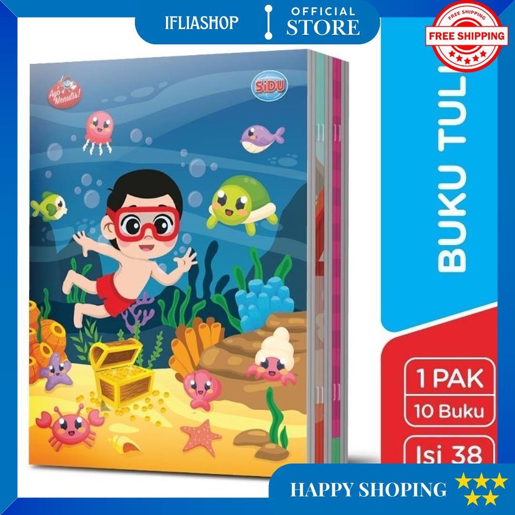 

[Stationery Spectrum] Sidu Buku Tulis 38 Lembar Sdu Eb 38 D Promo 4.4