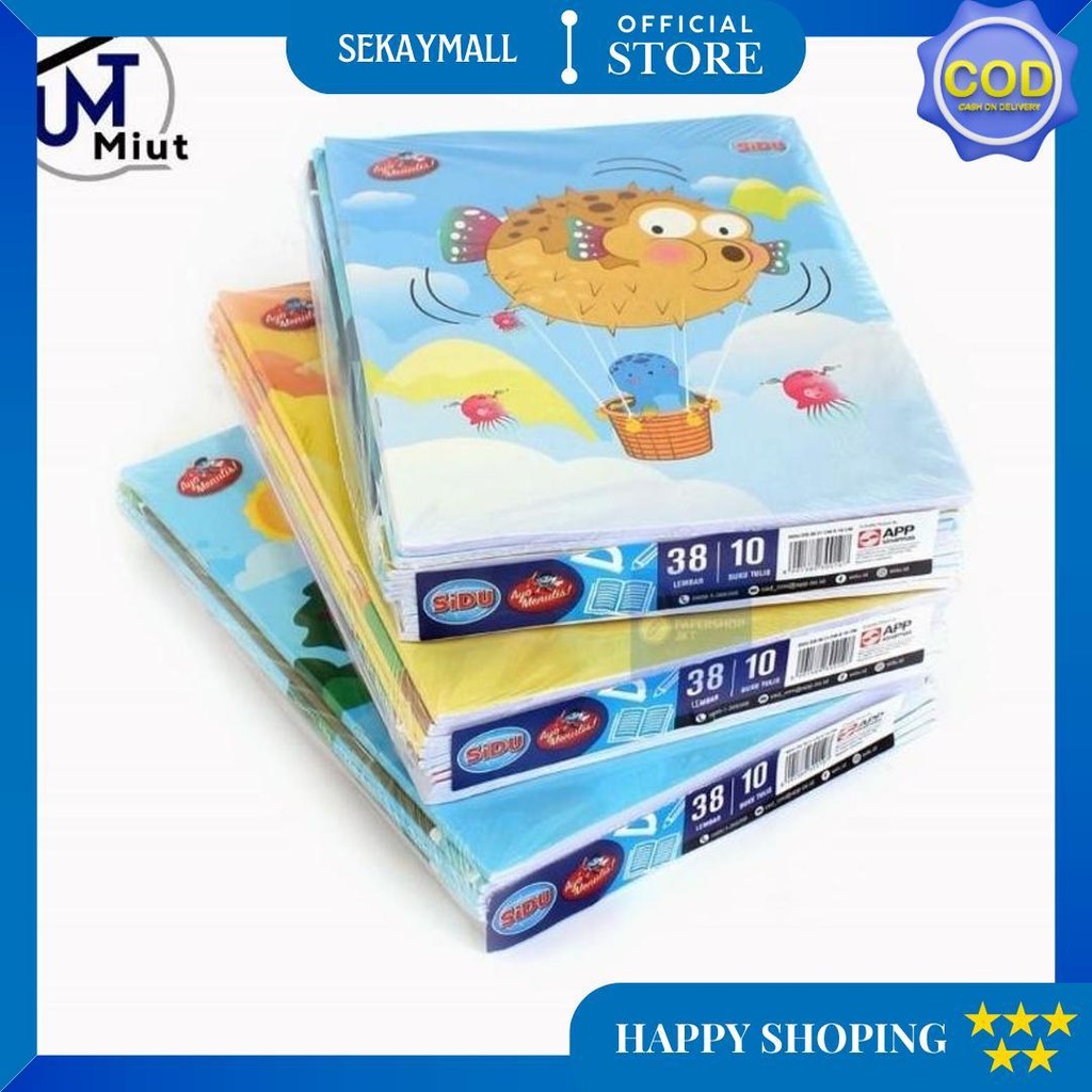 

Buku Tulis Sidu (Sinar Dunia) 1 Pak Isi 10, 38 Lembar D Termurah