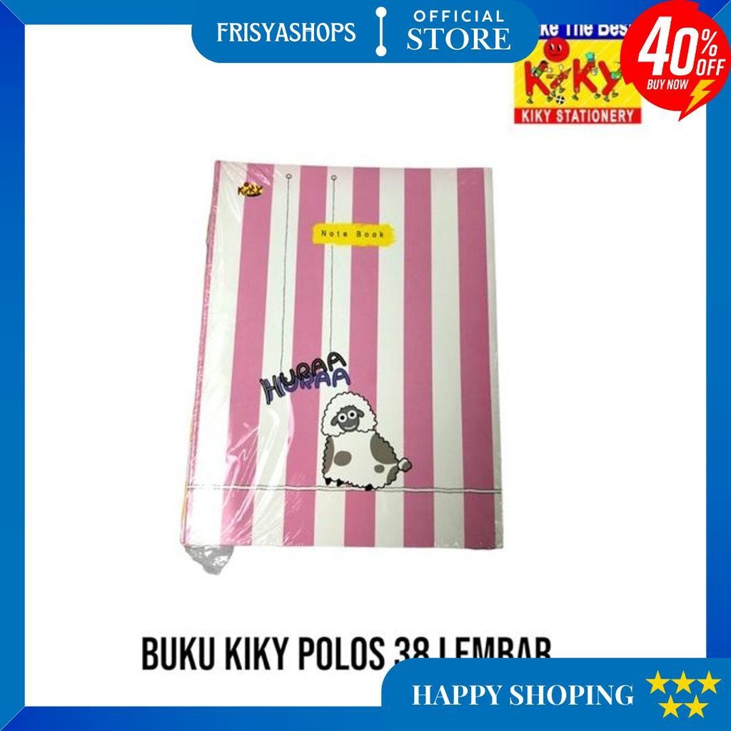 

Promo Buku Tulis 38 Lembar (Kiky,Okey,Sidu)-Shagb D Promo 4.4
