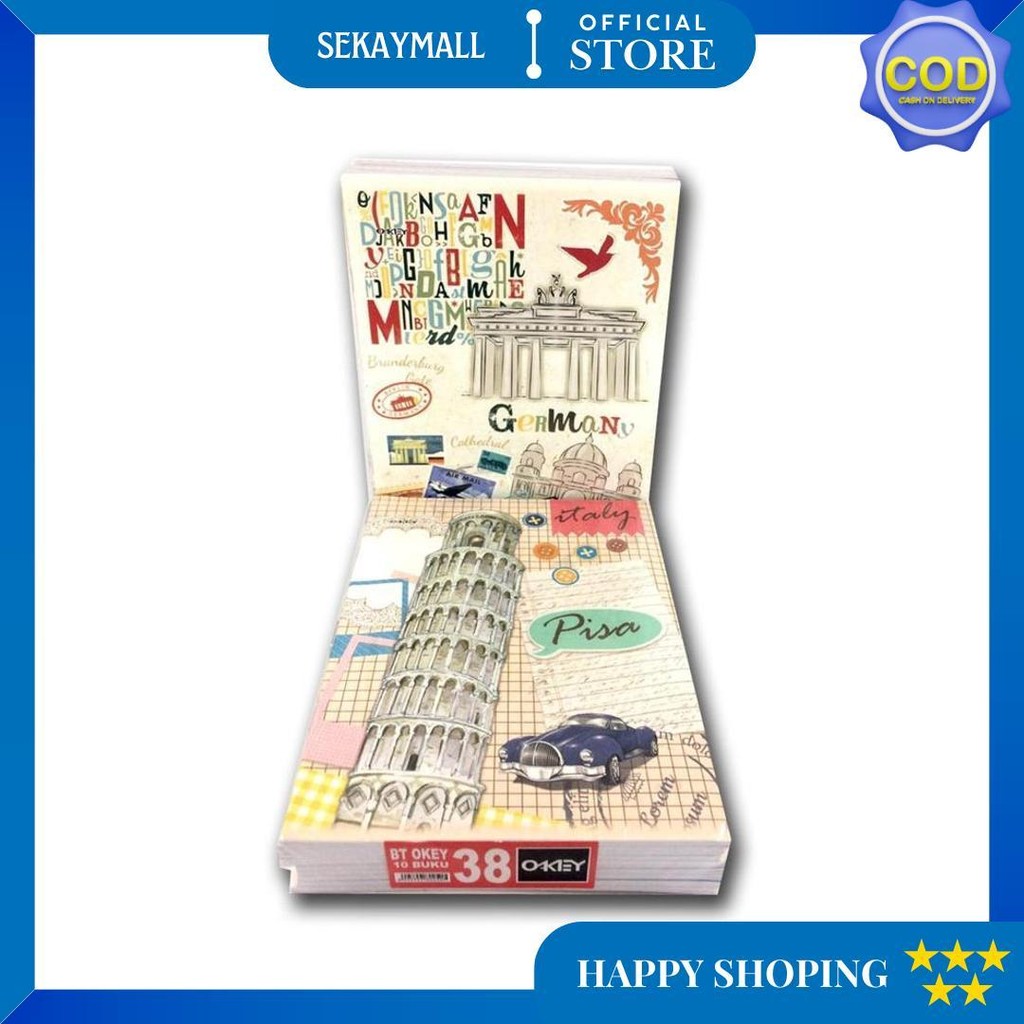 

Buku Tulis Okey Kiky 38 Lembar Random Cover - Jual (1 Pack = 10 Pcs) D Promo Puncak