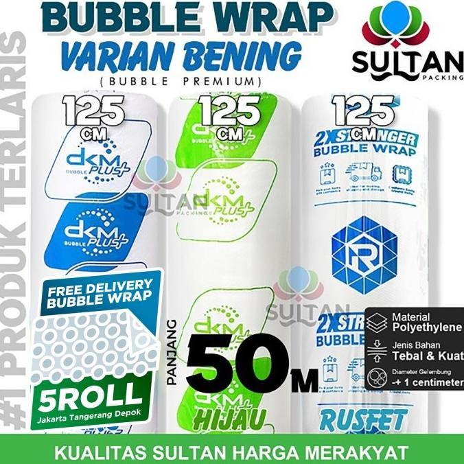 

tersedia bubble wrap 125cm x 50m varian bening bubblewrap termurah / roll