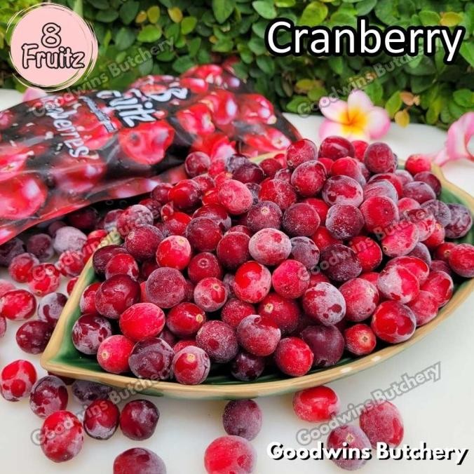

Diskon! CRANBERRIES 8 FRUITZ imported frozen buah beku CRANBERRY IQF 500g