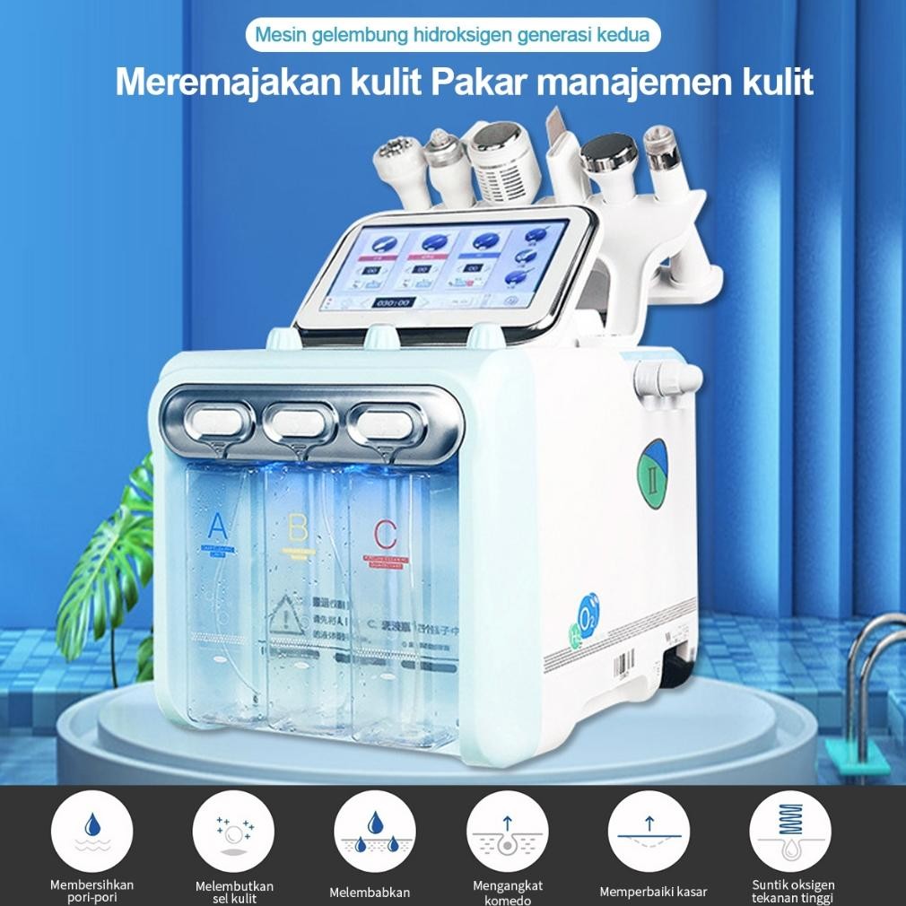 Alat Hydra Peel 11in1 Profesional - Beragam Perawatan Wajah Terbaik mesin bubble foam Pdt mask brasi