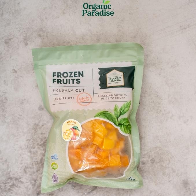 

Diskon! Golden Natura Mango Frozen Fruits / Buah Mangga Beku 450 gram