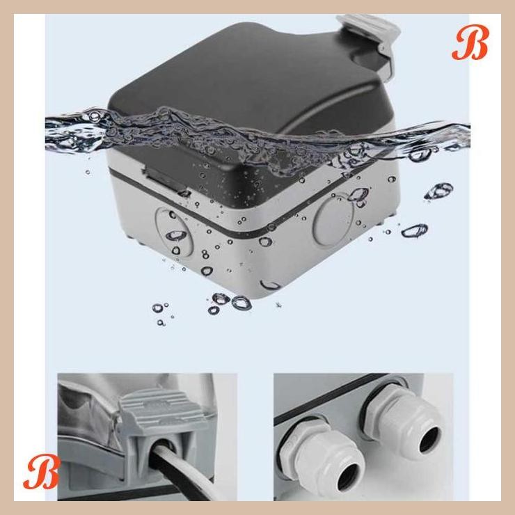 [CBM] STOP KONTAK OUTDOOR WATERPROOF EU STOP KONTAK ANTI AIR ANTI HUJAN IP66
