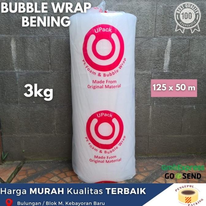 

tersedia bubble wrap upack 3kg premium 125 cm x 50 m